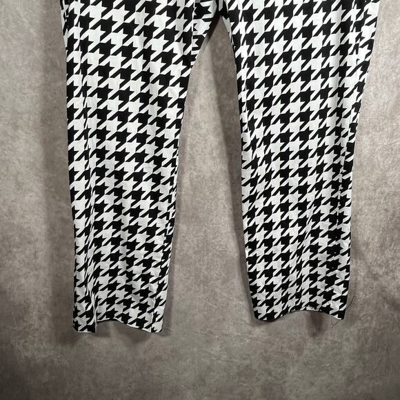 Loudmouth Pants Mens 40X32 White Black Houndstooth Chino Golf Straight Preppy - Picture 3 of 11